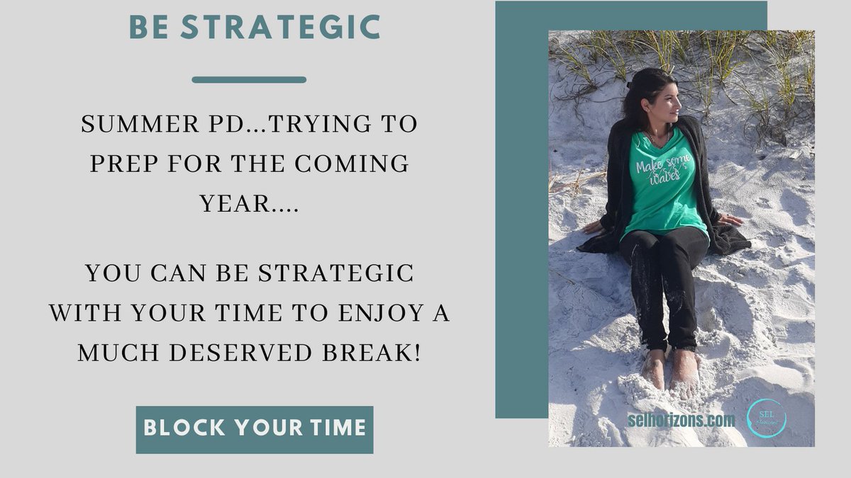 SELHorizons's tweet photo. Plan your PDs in the same week.

Stick to a few days of planning and prep.

Make a commitment to block out days/weeks for things not related to school.

#SELHorizons #LifeWorkBalance #Educators #Rest https://t.co/TOGchAnuv0