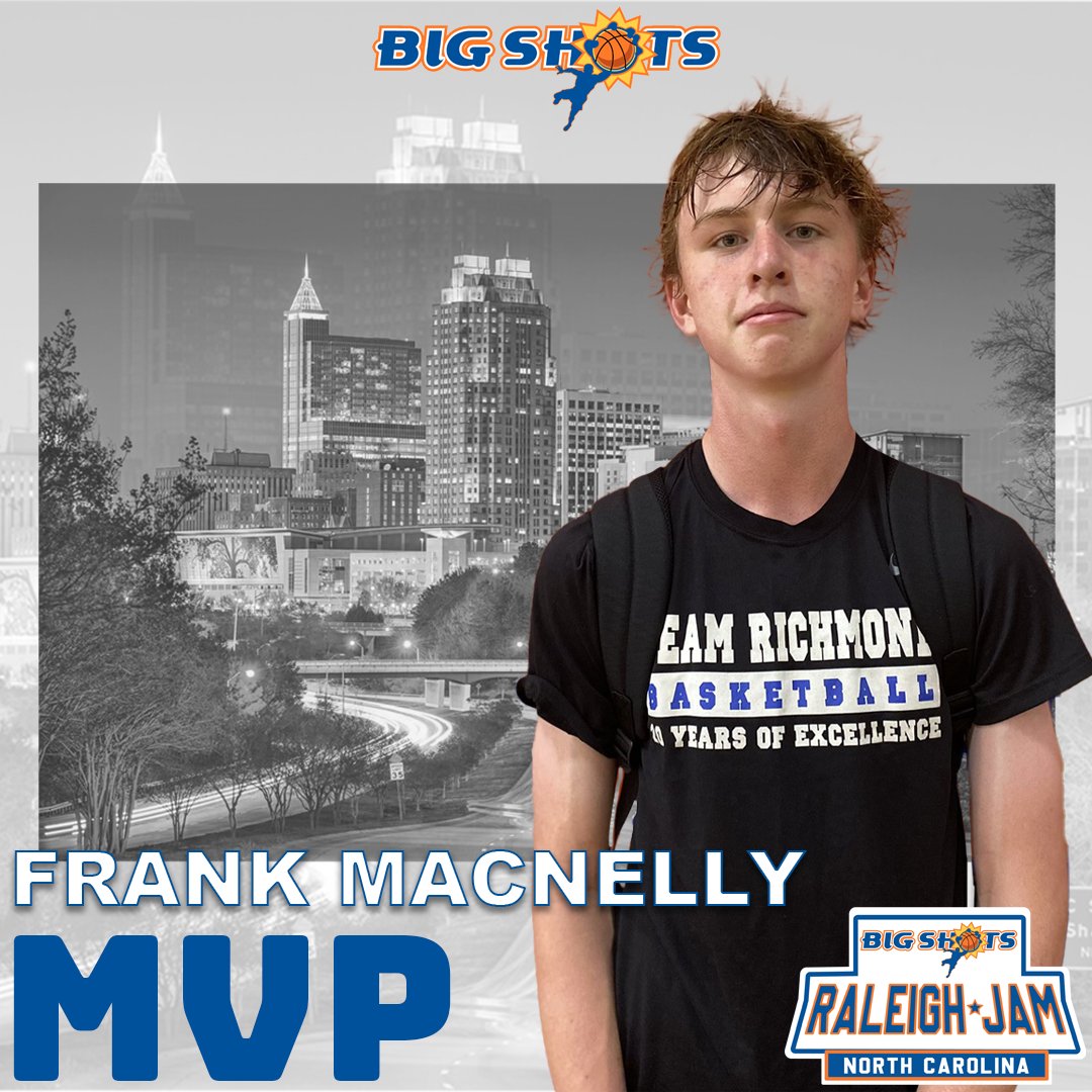 BigShotsGlobal's tweet photo. MVP goes to Frank MacNelly with 21 points for Team Richmond! #BIGSHOTS #RaleighJam https://t.co/5Jpge8gUH3
