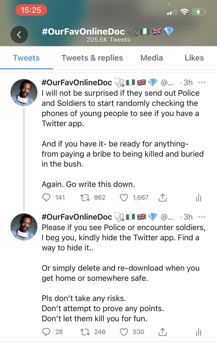 OurFavOnlineDoc's tweet photo. 3 hours ago I said this.
Look at what just happened:

Pls pass this on to make everyone aware. https://t.co/jwKQpK5kw6