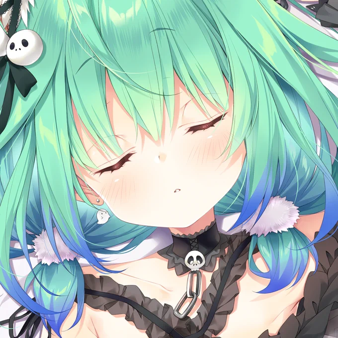 朝と夜のるしあちゃんなのですー💚
#絵クロマンサー 