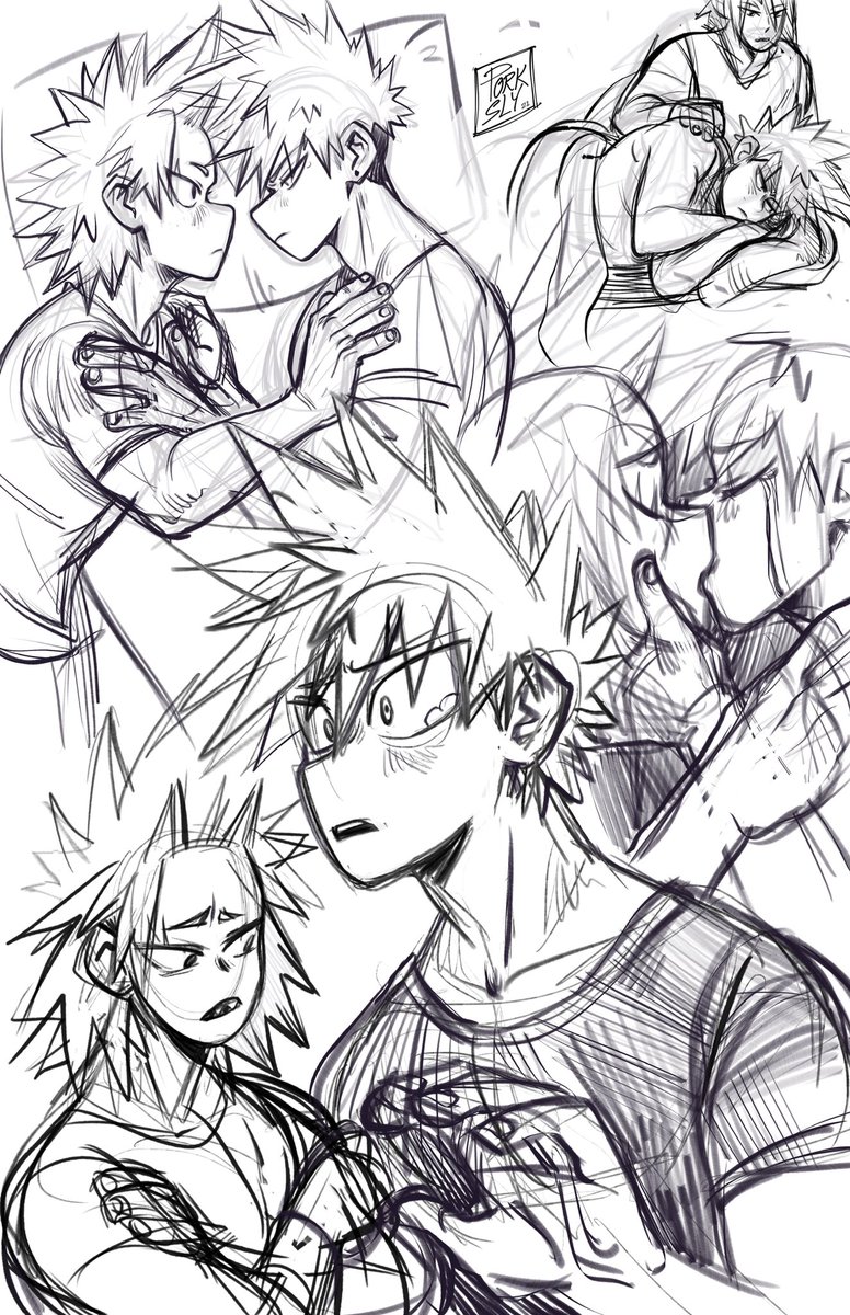 Just some soft KRBK sketches for today. 💕 