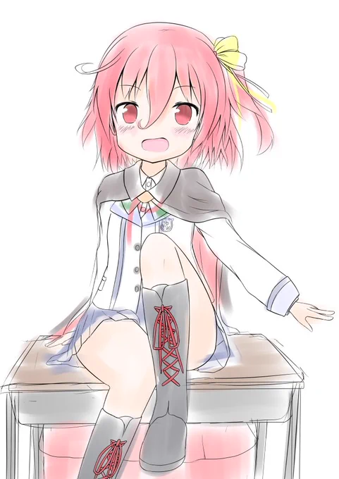ちなみにこれはこちらの線画に雑にラフつけたやつです