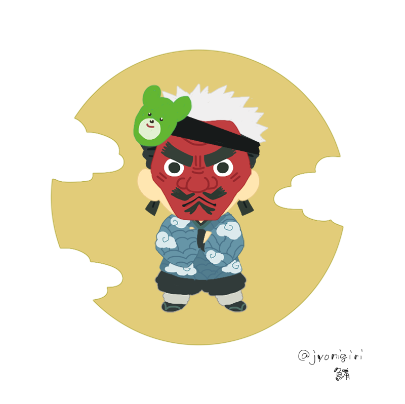 mask solo 1boy mask on head male focus japanese clothes twitter username  illustration images