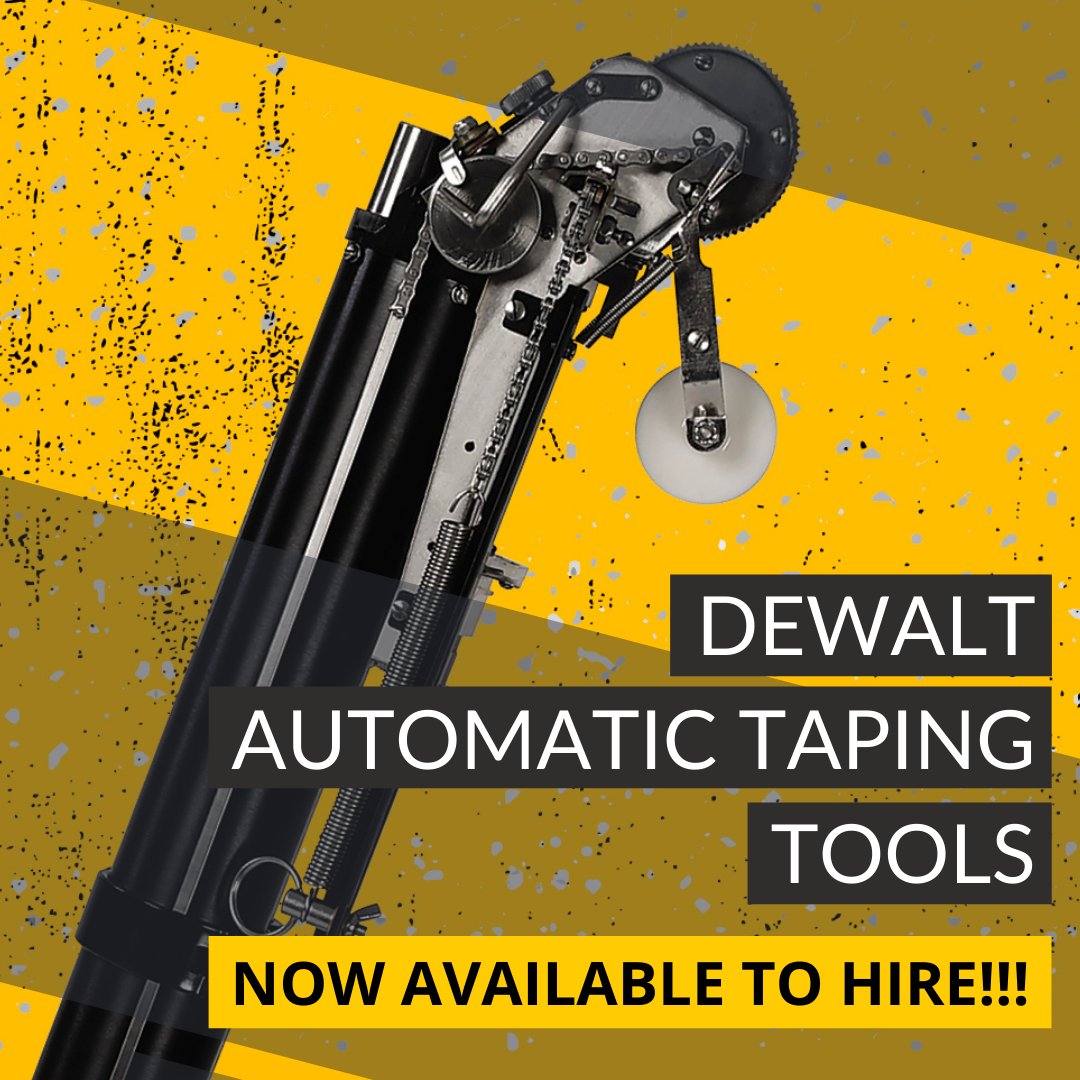 Gypsumtools's tweet photo. You can now hire our DeWalt automatic taping tools! No financial investment, simply return it back to us when you're done! As easy as that! Contact us to find out more. 
https://t.co/OUBHCIphIp

#tapingtools #drywall #DeWalt #construction #toolsofthetrade #contractorslife https://t.co/hyTY4JIR5i