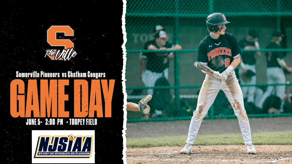 villebaseballnj's tweet photo. NJSIAA STATE TOURNAMENT
Somerville (19-3)
๐
Chatham (7-15)
โ๏ธ2:00pm
๐Torpey Field
#reload21 https://t.co/WDbdf1aCIx