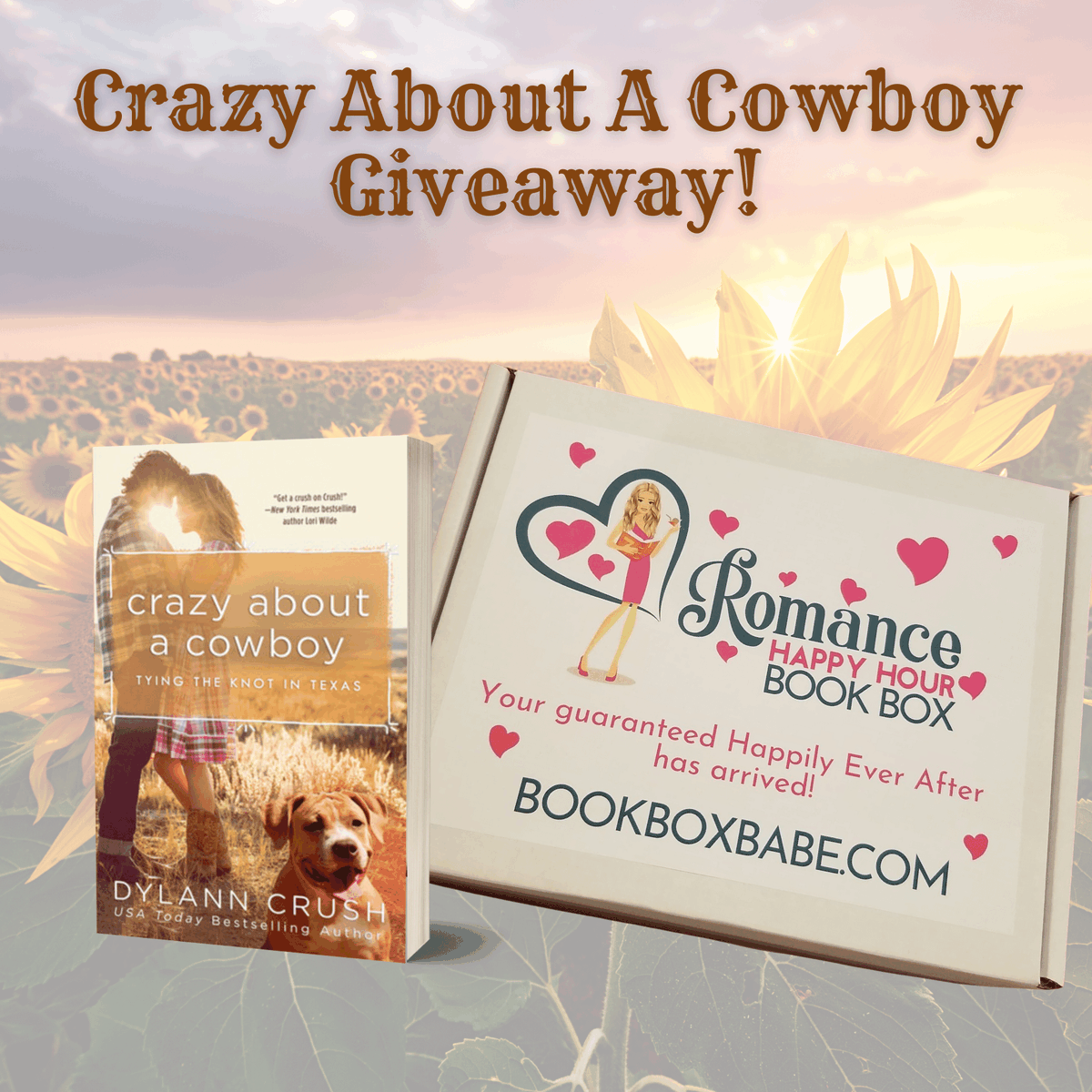 DylannCrush's tweet photo. Win a signed copy of Crazy About A Cowboy & the READ A COWBOY box from #BookBoxBabe featuring signed paperbacks from Lori Wilde & @carlybloombooks! 🤠❤
Last day to enter is Sunday! https://t.co/zlRYjDVzya #cowboyromance #bookgiveaway #MustLoveCowboys #amreadingromance #booklove https://t.co/gZkoiMbM6V