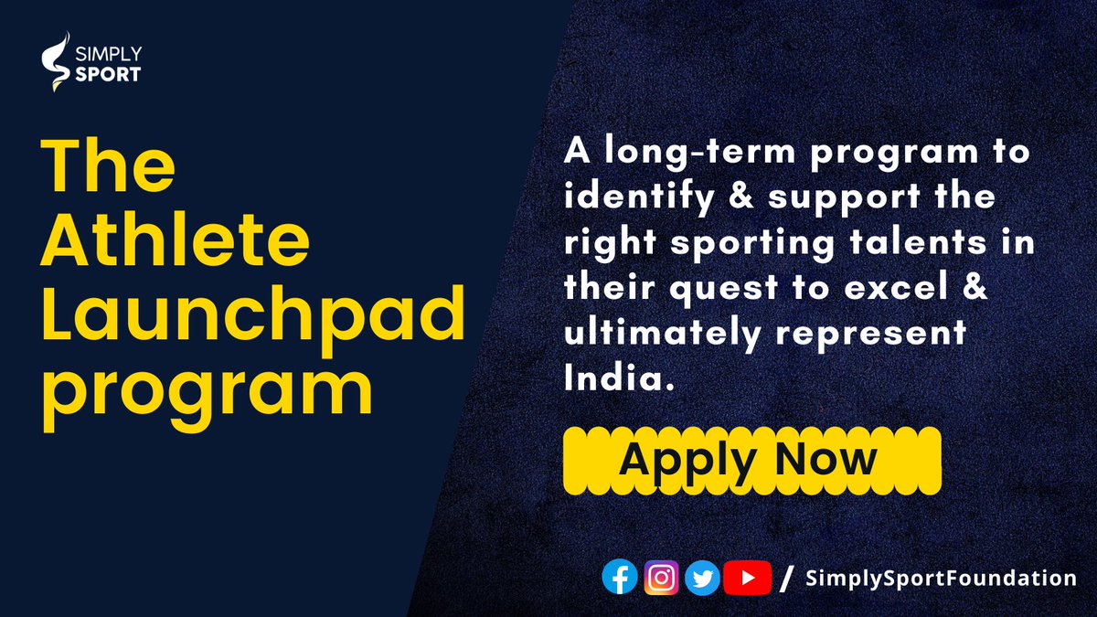 _SimplySport's tweet image. Today, @P9Ashwini launched our flagship athlete support program - #THEATHLETELAUNCHPAD. Know what the program is all about. If you are an athlete looking for support and eligible then do apply here -simplysport.in/athlete-program
.
.
#AthleteInitiative #SupportProgram #ApplyToday