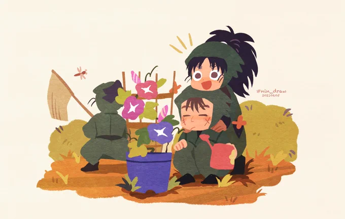 ✿お題:中在家長次
#nin_draw 