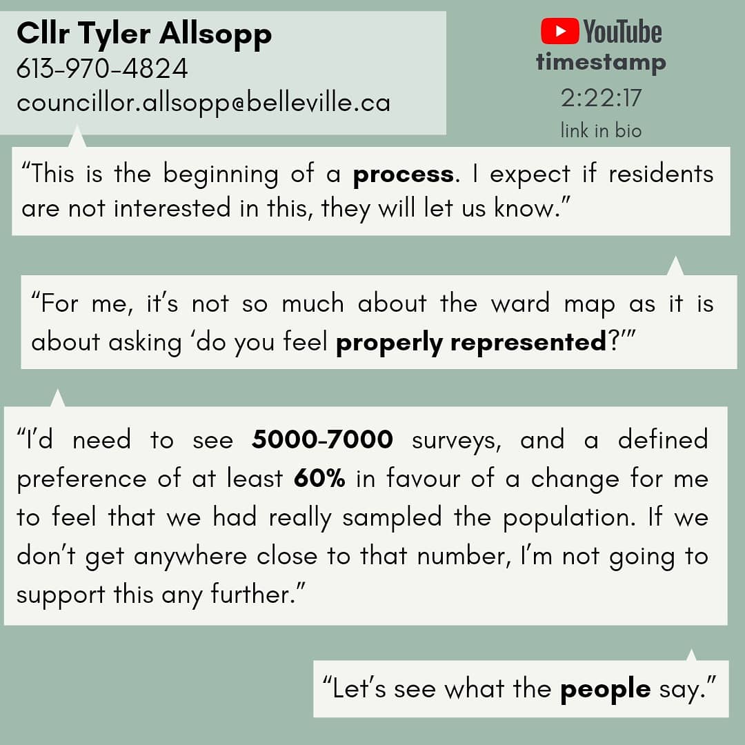 BlvlPSN's tweet photo. Belleville is facing a massive change ahead of the 2022 elections. A by-law is being developed to increase the city’s wards from 2 to 4.

So, what do city Councillors think of the idea? We’ve collected their opinions from the May 10 meeting where the idea was first introduced. https://t.co/EWpKoVLvyx