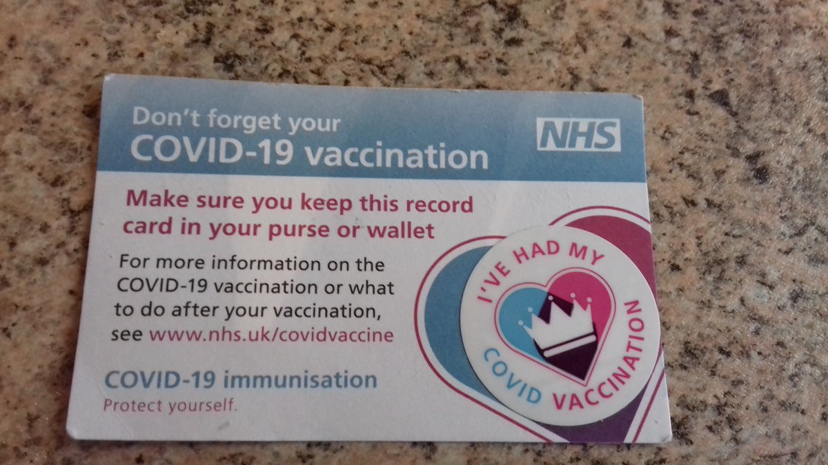 Tookfluff's tweet photo. Woop, fully vaccinated today :D https://t.co/vFgtSyJRkz