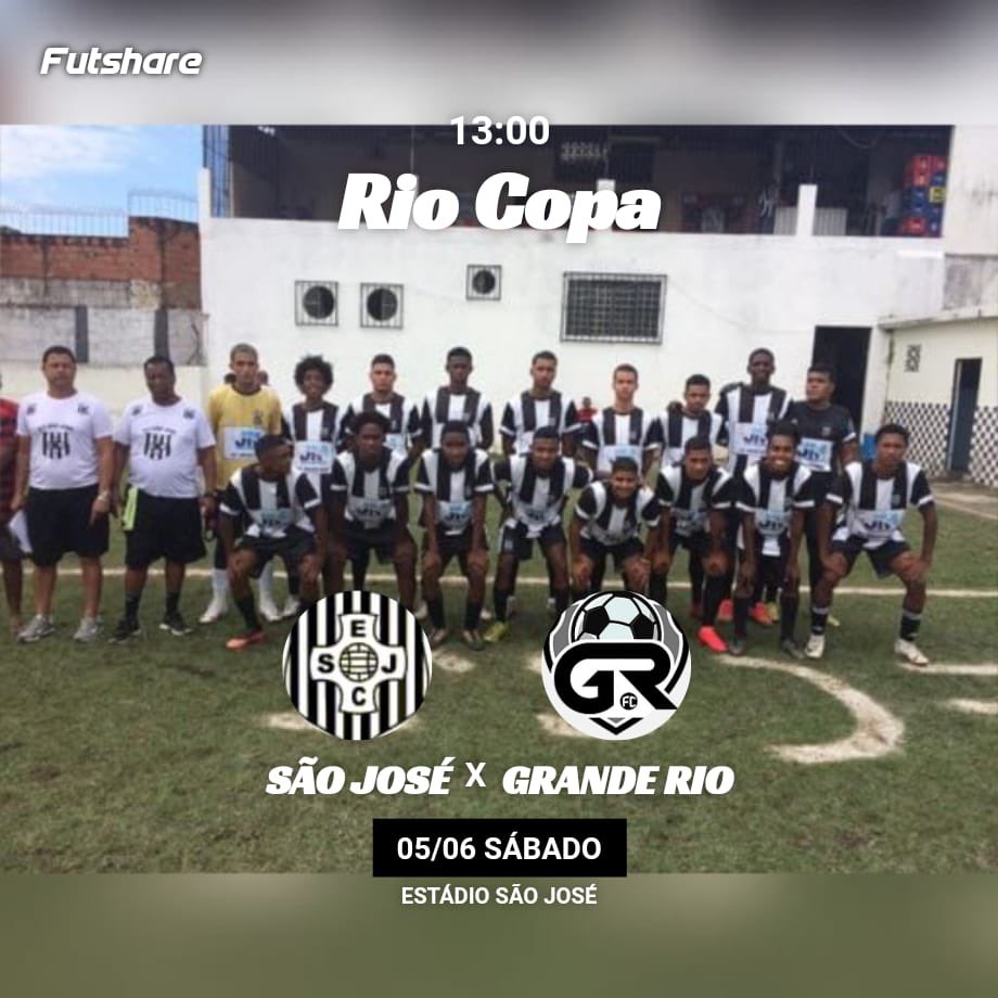 ECSaoJose's tweet photo. Hoje às 13:00 tem mais uma partida importante da Rio Copa, vamos em busca de mais 3 pontos #AvanteSãoJosé ⚫️⚪️ https://t.co/ovrjwGFlIz