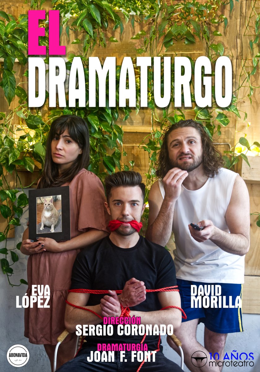 Hemos vuelto. Más teatro. Con <a href="/sergicoronado/">Sergio Coronado</a> dirigiendo uno de mis textos favoritos que he tenido la suerte de representar en Barcelona, Lima y Madrid.

#Eldramaturgo en <a href="/microteatro/">microteatro</a> del 3 al 27 de junio.