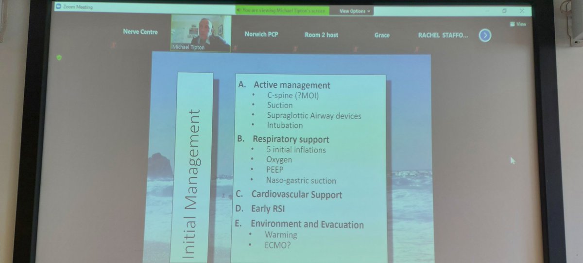 Norwich_PCP's tweet photo. Our #Keynote Lecture is well  underway with @ProfMikeTipton and Dr Paddy Morgan 

We hope everyone is enjoying and learning lots! 
#SunSeaPCP21 #Conference #Keynote https://t.co/oRfK7Yn86R