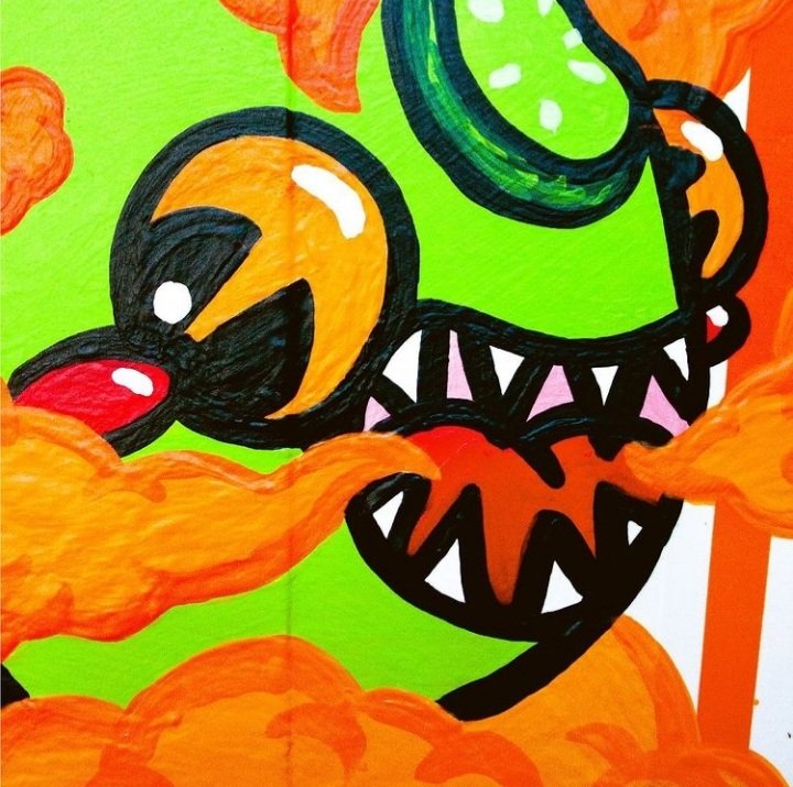 jenkins2d's tweet photo. Whatakaiju2 for @Whataburger Museum of Art #thewmoa #jenkins2d #whataburger #supportlocaltx #popsurrealism #popart #kaiju #foodart https://t.co/86a4FBUjrR