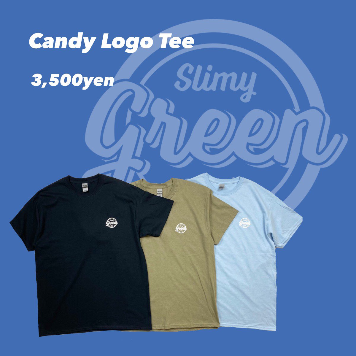slimygreen2's tweet photo. 【告知！！】
明日2021.6.6 20:00〜！
新作Tee発売開始！

【Bubble Tee】

Size:L/XL
Price:3,500yen

【Candy Logo Tee】

Size:L/XL
Price:3,500yen

詳細はBASEにて公開中！
↓↓↓↓
https://t.co/yNVnEdVZJg

#slimygreen #スライミーグリーン https://t.co/zRP69xIxge