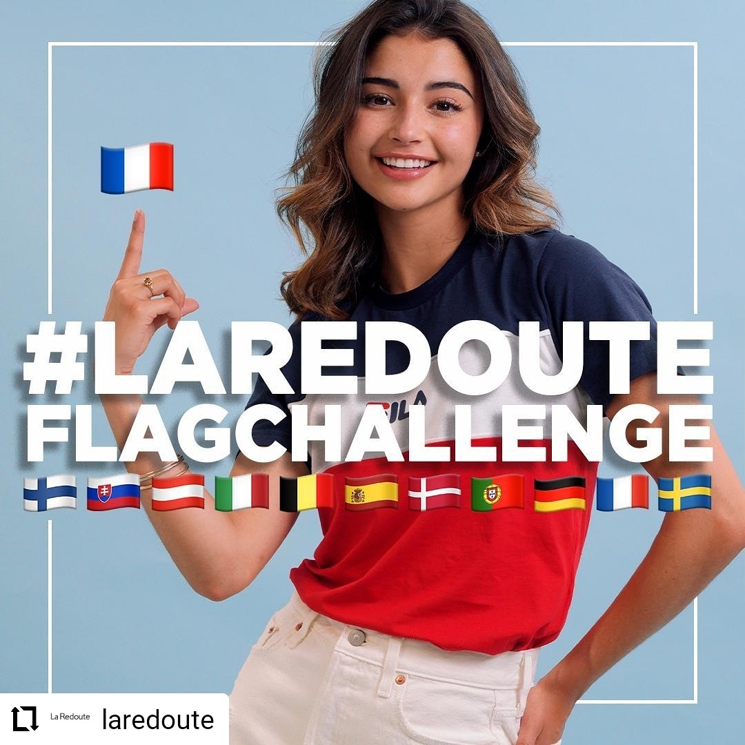 <a href="/LaRedouteFr/">La Redoute</a> offre 1 an de vêtements à gagner en participant au #LaRedouteFlagChallenge! 😱​⁣
⁣Pour participer, c’est simple : sur TIKTOK fais matcher tes tenues avec les couleurs de tes emojis drapeaux préférés, en utilisant le son “Flags Up” de <a href="/21Jugg/">KING JUGG 21 🇬🇵🏴‍☠️🌐</a> ft <a href="/Babz_Wayne/">Babz Wayne</a>.
