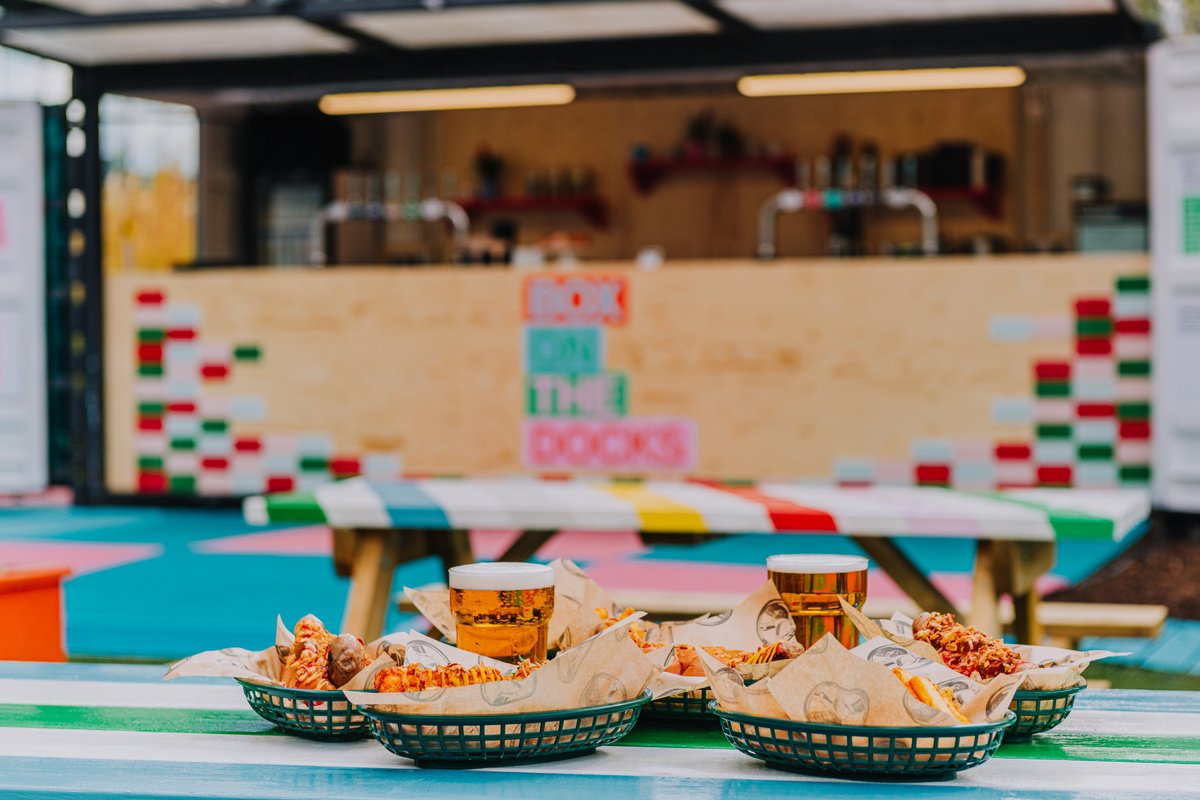 BoxontheDocks's tweet photo. It’s another gorgeous day down at @BoxontheDocks in @MediaCityUK ☀️
We have beers 🍻 beats 🎧 beautiful weather ☀️& it’s the last weekend you can try one of @GSausages award winning bangers on the grill before we announce the next residency taking over the grill 👀
#BoxontheDocks https://t.co/yrUGfRexFe