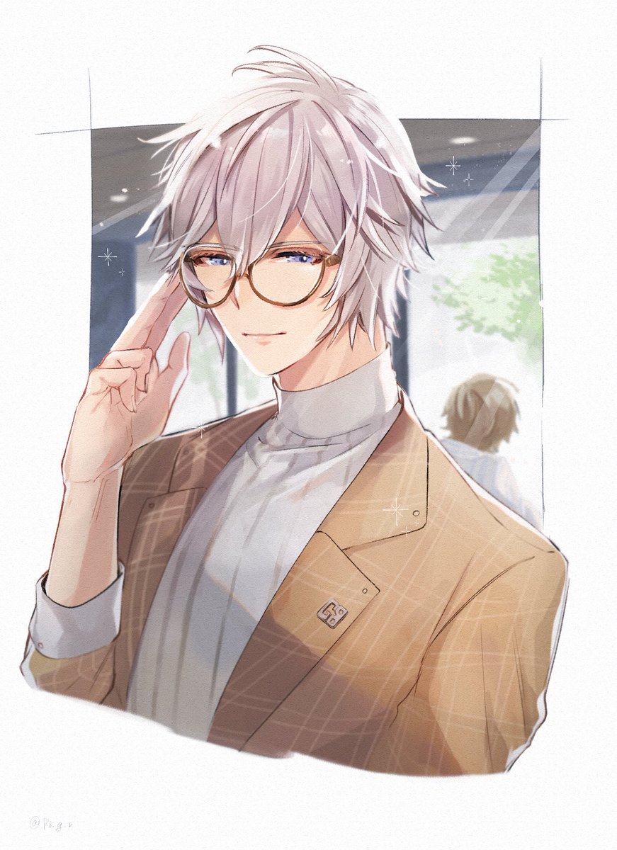 毎秒安寧メガネを自慢してくる永遠の光 ピちゃんのイラスト