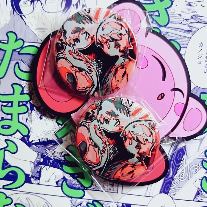 グッズ紹介🌕
「みしまのkawaii缶バッジ」

今回はこちらの柄と、四角いやつラスト一個の持っていきます

「ドローイング原画」
フレーム次はboothで販売していた二作品。

あとマステを使った絵たちも持っていきます、一律¥2000
見るだけでもオーケー 