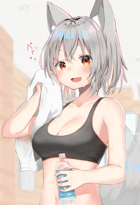 トレーニング中の椛ちゃんに出会いました #東方 #東方Project #犬走椛 https://t.co/qx3u9lrItm 
