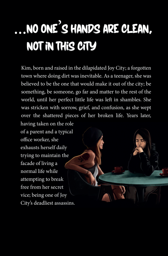 Everything_JC's tweet image. Official back cover of my first novel. "THE JOY CITY POOL". Huge thanks to Haze Long for bringing the cover art to life. #blackauthor #blackwriter