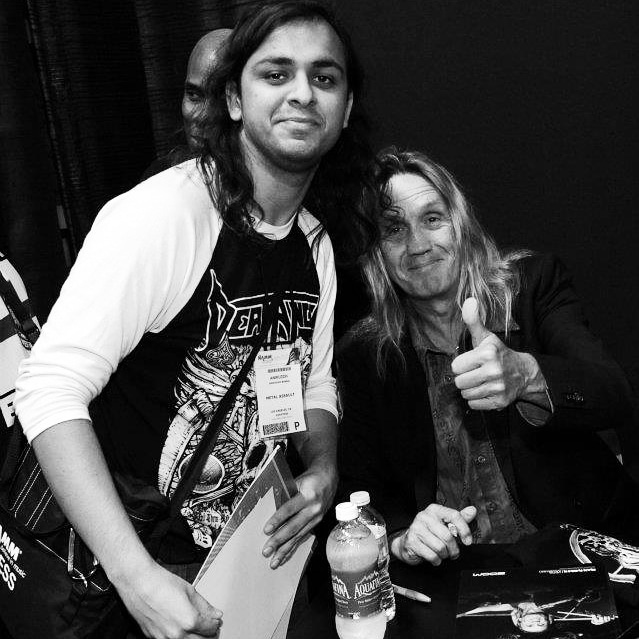 A very Happy Birthday to the one and only, Mr. Nicko McBrain! (Photo taken at NAMM 2012) 