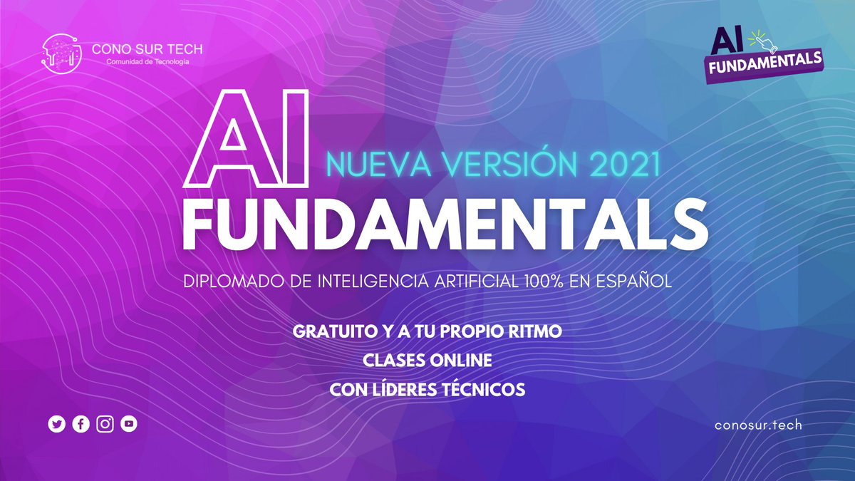conosurtech's tweet photo. 📢 Un plan ideal para este finde:
.
📺 Ver en vivo #LatinoNETOnline arranca ahora 👉 https://t.co/45gWMMvXSK
🧠 Inscribirse en el #AIFundamentals que arranca el martes 08/06 👉 https://t.co/HC9ZLnY0zU
.
¡Te esperamos! https://t.co/QVZzpbv3tj