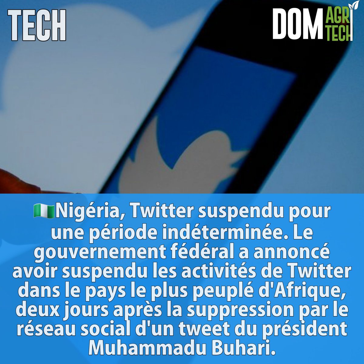 dom_agritech's tweet photo. Comme quoi les choses vont vite en un tweet ✔
#tweet #twitter #connexion #naija #nigeria #nigeriatech #techtrends #DomTech #DomInforme https://t.co/KpwF431fQi