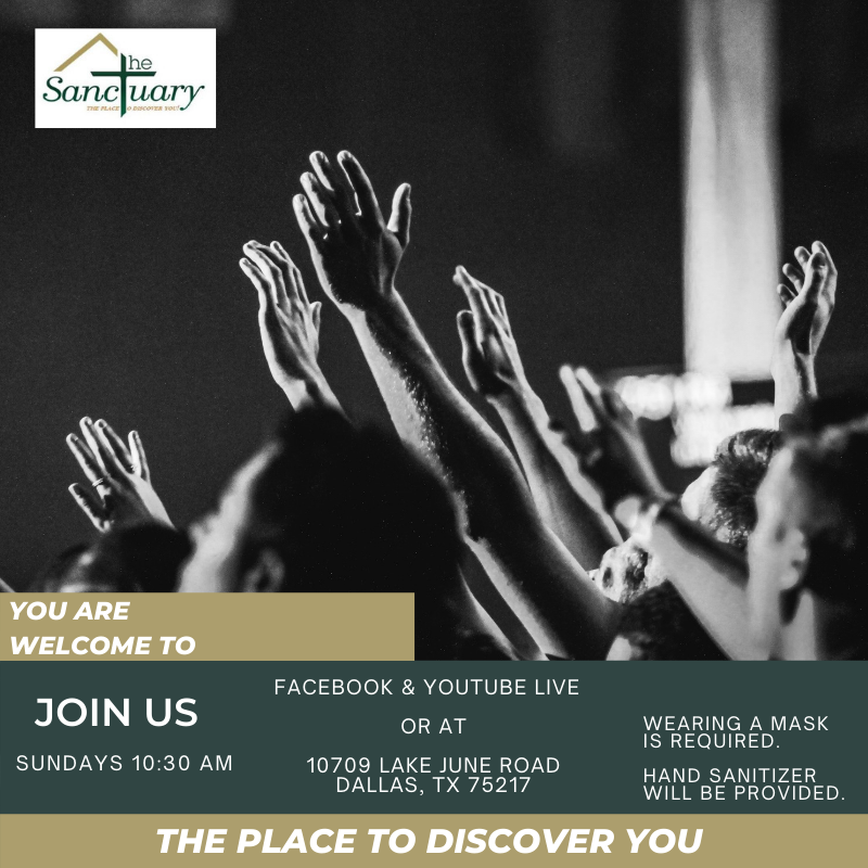 TSDallas_'s tweet photo. You're invited to join us tomorrow at 10:30 am CST either ONLINE https://t.co/OXvICFGx0C &amp; https://t.co/cB03Nn3EZ1 or IN PERSON at 10709 Lake June Road, Dallas, TX 75217. #kingdom #community #Dallas #tsdallas #TheSanctuaryofDallas #ThePlacetoDiscoverYou https://t.co/hDDOJLTuD6