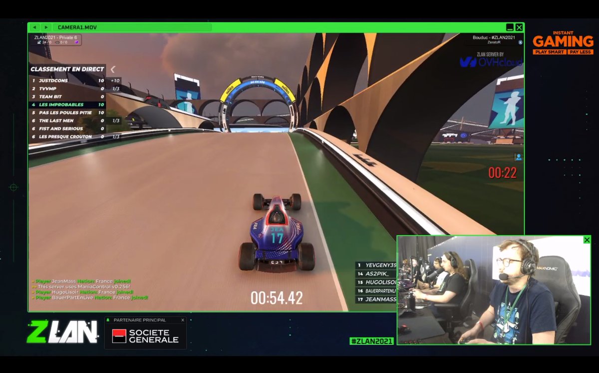 Accropolis's tweet photo. @ZLAN_FR @JeanMassiet @hugolisoir @BauerPartEnLive Dans un instant, Jean tracera la route avec @hugolisoir et @BauerPartEnLive sur Trackmania !
#LesImprobables à la #ZLAN2021 https://t.co/GzpoGoydzK