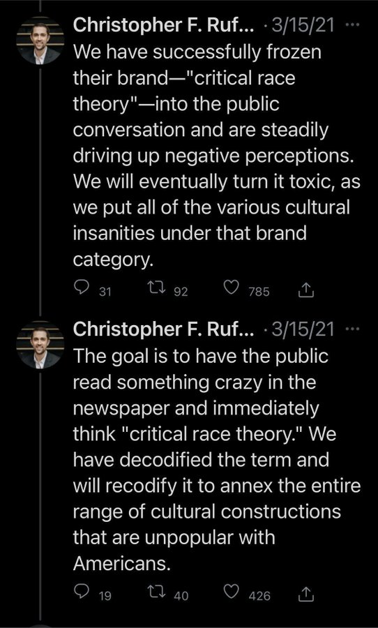 DivorcedPatriot's tweet photo. @fredwardgibings @deonteleologist Perhaps it's because Rufo blatantly said he's orchestrating it https://t.co/li9794PLHj