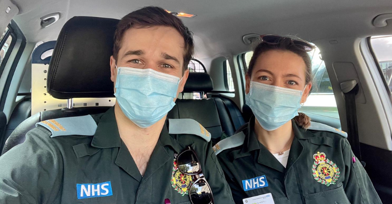 Ldn_Ambulance's tweet photo. Volunteer Emergency Responders Lillie and Luis have seen six patients so far on their shift - including a seizure and major trauma. They've worked alongside a number of other #TeamLAS crews - such as fast response units, advanced paramedics and ambulance crews. #VolunteersWeek https://t.co/jewryhXvCL