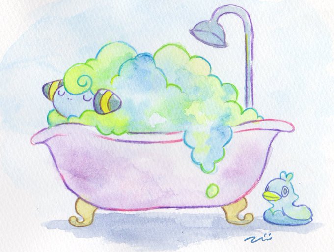 「浴槽 泡」のTwitter画像/イラスト(新着)｜2ページ目