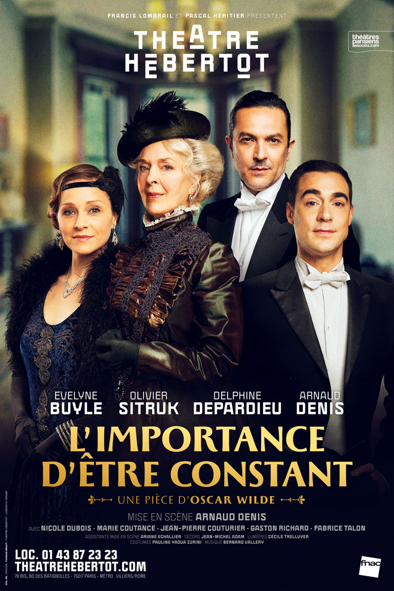 Pour la vie reprenne enfin, nous vous annonçons que le CHEF D'OEUVRE d'Oscar Wilde se jouera à partir du 21 septembre à 21h. Pour plus d'informations rendez-vous sur: theatrehebertot.com