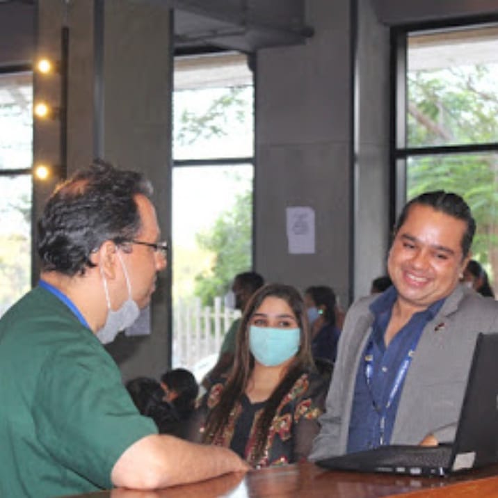WeWontGiveUp2's tweet photo. Live video conference with Mr. Boman Irani on the auspicious event of International Nurses Day.
It was an honour for us to have such an amazing personality between us.
.
.
.
.
.
.#positive #positivity #positivevibes #nurseday #dedication #socialservice #care #humour https://t.co/HPSXcfX042