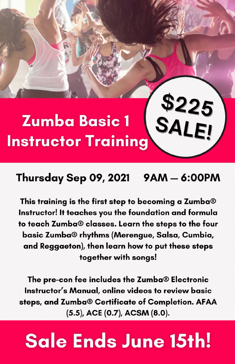 FitnessFest's tweet photo. This year is a good year to start teaching ZUMBA! https://t.co/1zR9Ulz4uB https://t.co/N1iql9CB9S