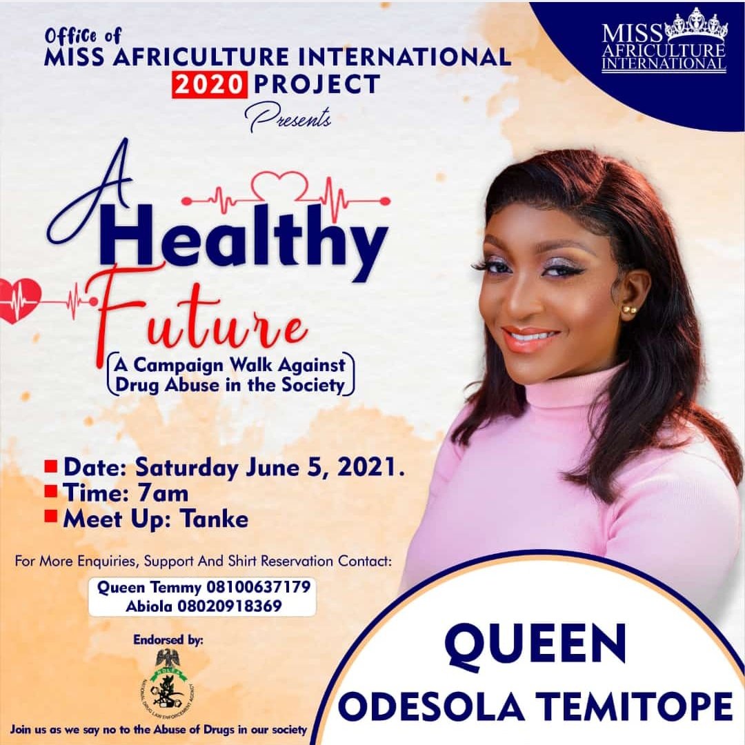 missafriculture's tweet photo. The walk against drug abuse is a success #ahealthyfuture https://t.co/9q2Lt6Cloe