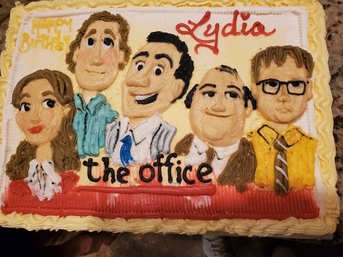jchafin379's tweet photo. @theofficetv look at this cool cake that was made for my daughter's birthday! #OfficeFans #theoffice #scranton #dundermifflin https://t.co/ASG8krPCzY
