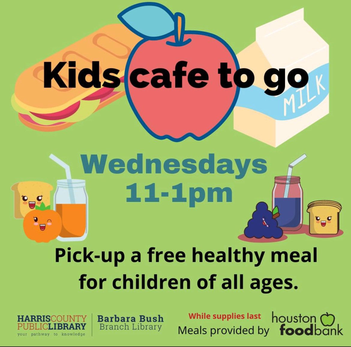 SpringISD_SHAC's tweet photo. @SpringISD @SpringISDLatino Free summer meal kits through Houston Food Bank Kids Cafe program. Find a participating partners here: https://t.co/tqHkP4i9S6  #healthychoices #summer #feedourchildren https://t.co/FHlmaDoJiK