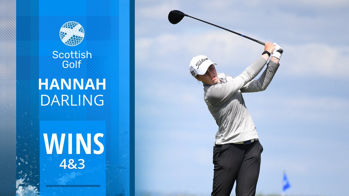 ScottishGolf's tweet image. 👏 | @Hannahgolfer13 sets up another big Sunday for herself as she books her spot in tomorrow's #SGWomensAm Semi Final with a 4&amp;amp;3 win over Shannon McWilliam. 

Live scoring from the remaining two matches at @GullaneGolfClub available on the Scottish Golf App.
