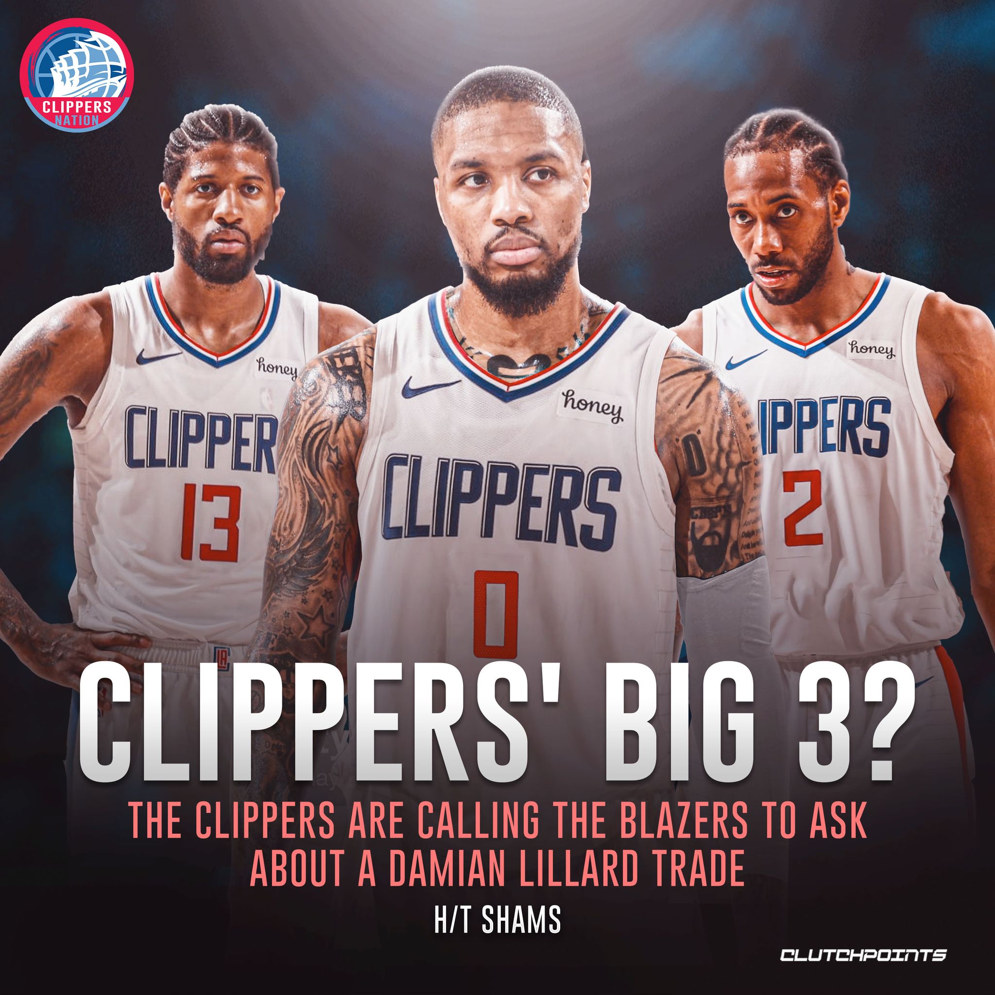 Clippers Nation on X: Will Damian Lillard play alongside Kawhi Leonard and  Paul George in LA next season? 👀 https://t.co/cYzh5aUKU5 / X