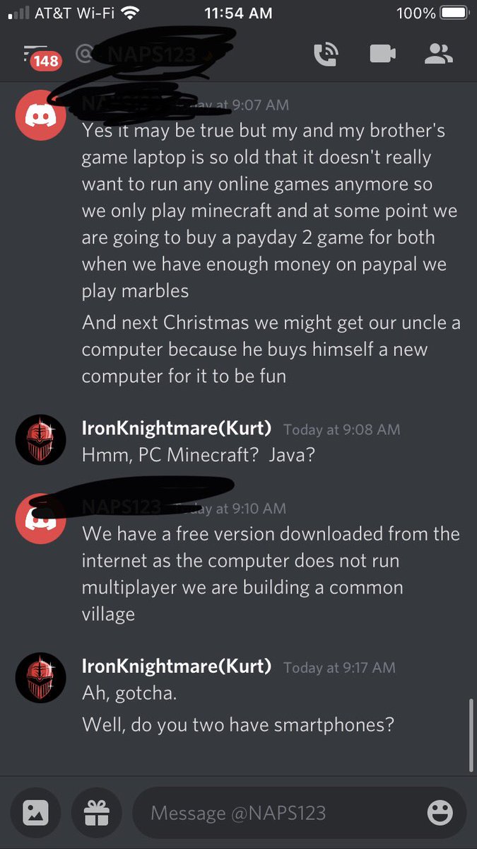 mr_iron_knight's tweet photo. Been thinking after I heard a sad story. Two of my viewers are brothers who had their mom pass away and then watched their dad get addicted to drugs. Can we raise money on stream tomorrow to buy them a new laptop?

Retweets appreciated! (I think I redid this like 6 times...) https://t.co/lT1OXgOu6C