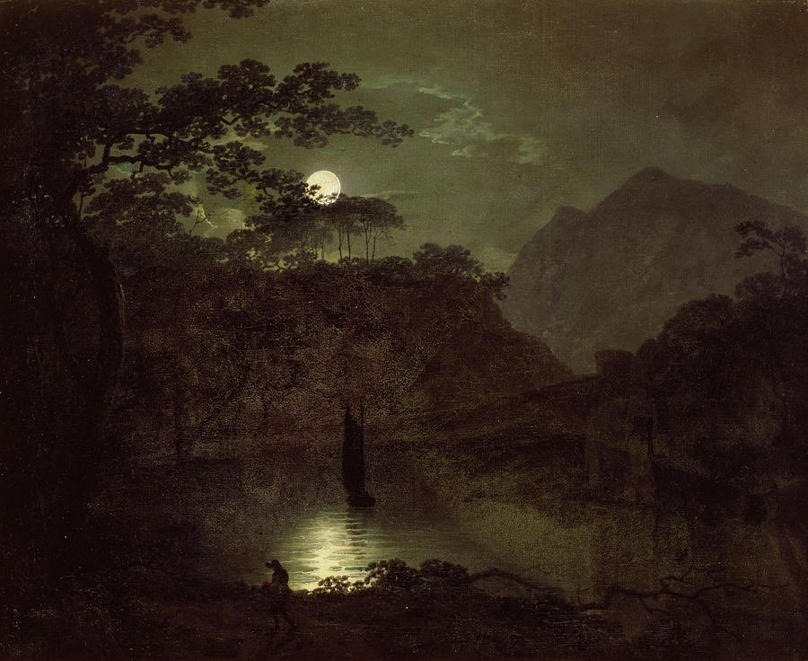 ddoniolvalcroze's tweet photo. Moonlight landscapes by Joseph Wright of Derby (1734-1797) https://t.co/V363SFCZeh