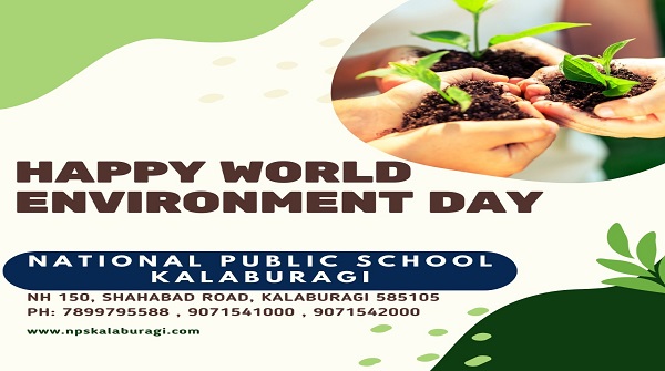 NPSKalaburagi's tweet photo. 2021 theme for World Environment Day is: Ecosystem Restoration. It is preventing, halting &amp; reversing environment damage, and to move from exploiting nature to healing it. Let's all take a pledge towards the same.
#Kalaburagi #School #NationalPublicSchool #Gulbarga https://t.co/ZiyZBoUE9c