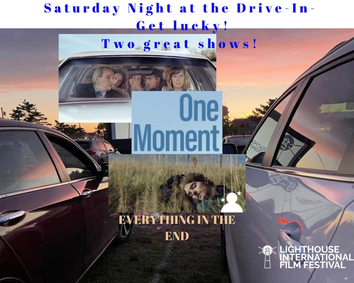 LighthouseFilm's tweet photo. Hop in your car and come to the Drive-In! Two great shows tonight! One Moment starring Danny Aiello( his last film) and Everything in the End! Tickets available https://t.co/pS6QQvGJ9H #LIFF2021 #LBIF
@LighthouseFilm
@LBIF
@thesandpaperlbi
@njmonthly
@goldenglobes
@SXSW https://t.co/rDIUi1pFVe