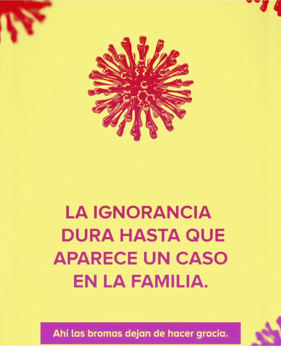 "De onwetendheid / onkunde duurt totdat er een (ernstige) besmetting binnen de familie is." En zo is het.
#coronamaatregelen #coronacrisis