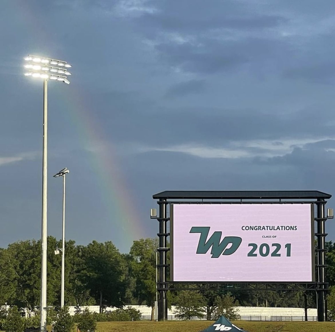 Congrats to West Port’s 2021 Grads. You made it through many obstacles including rain at graduation however the perfection shines through. 🌈