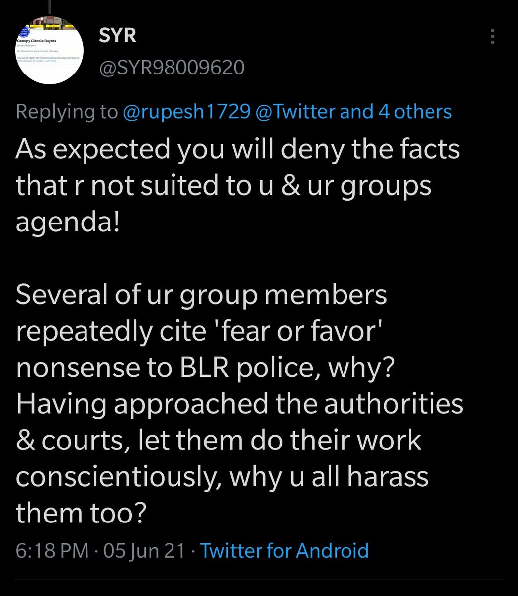 rupesh1729's tweet photo. @CPBlr @BlrCityPolice The absconder also has the audacity to challenge the homebuyers' approach &amp; conscience of @BlrCityPolice. When we request authorities to help us, he feels that we are harassing everyone. Are we wrong when we request for justice in a matter where chargesheet is filed? https://t.co/MeKZCIQf6Y