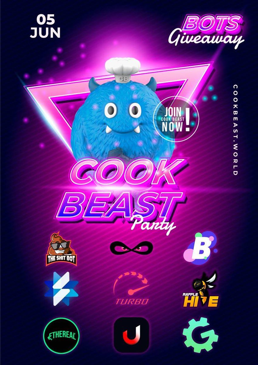 cookbeastio's tweet photo. 🚨 2/2 Anniversary Giveaway Time!! 🚨

To enter simply follow the accounts below and retweet this post! ♻️🤼

@cookbeastio 
@The_Shit_Bot
@uTools_
@EtherealScripts
@STARLABScripts 
@gearlabsbot
@BurstAIO
@TurboAIO
@RaffleHiveIO
@InfinitBot 

Goodluck, prizes are below!🍀👀📥 https://t.co/vSmJYMCXQI