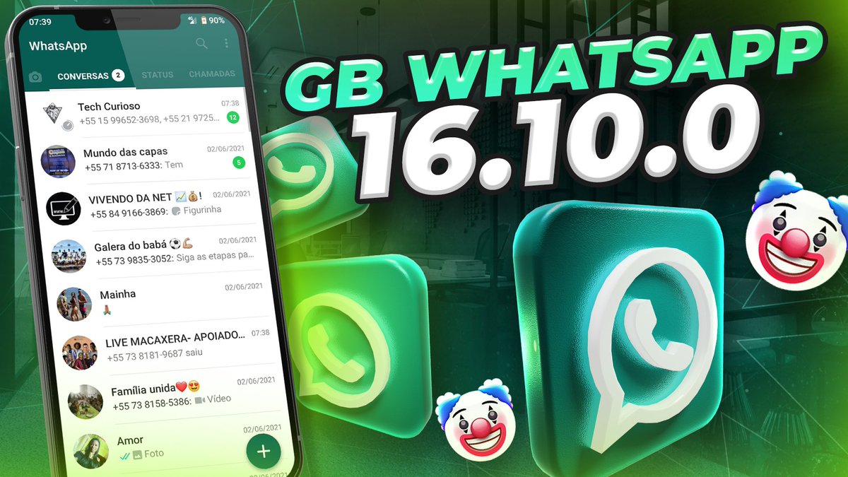 techcurioso's tweet photo. CONFIRA!! GB WhatsApp (16.10.0) 100% (ATUALIZADO 2021)

https://t.co/8adxtF52av

#WhatsApp #gbwhatsapp #mod #apk #apkwhatsapp #android https://t.co/NDiqxszNhd